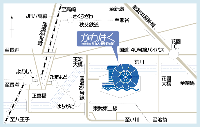 画像：かわはくの地図