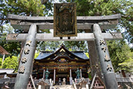 <p>写真：石間城峯神社（秩父市）の狼像</p>
