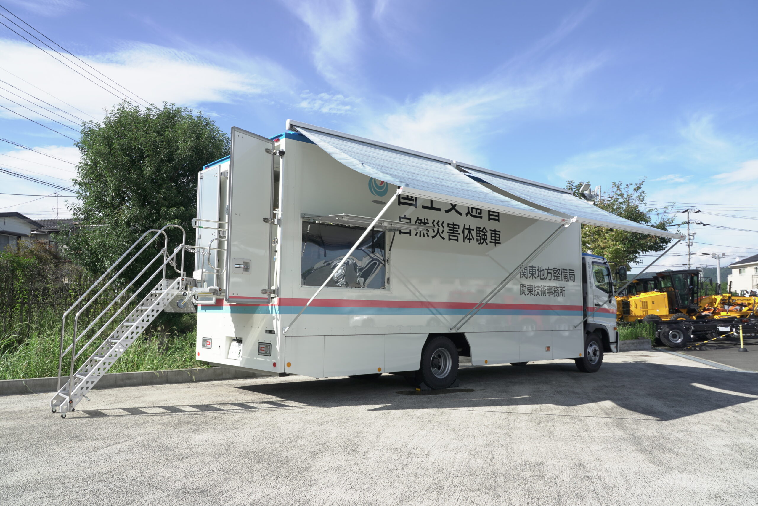 かわはくにやってくる自然災害体験車